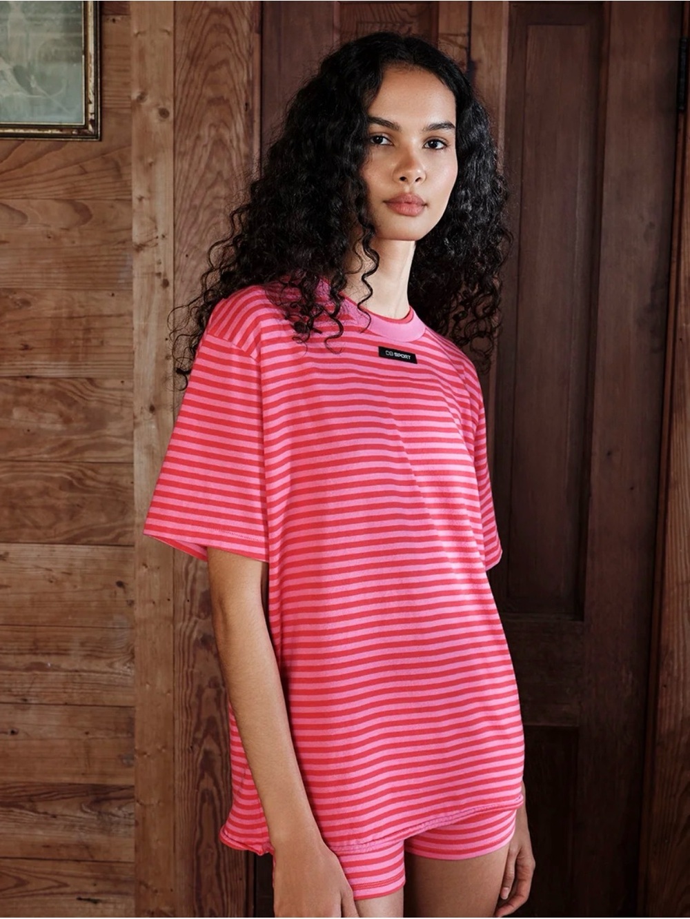 Dairy Boy The Big Tee - picnic stripe M/L